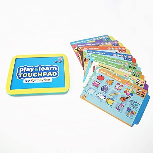 Play and Learn Touchpad by babyfirst tv Baby and Toddler Learning Educational Interactive Toy, for Baby's First Birthday or Baby Shower, Infant