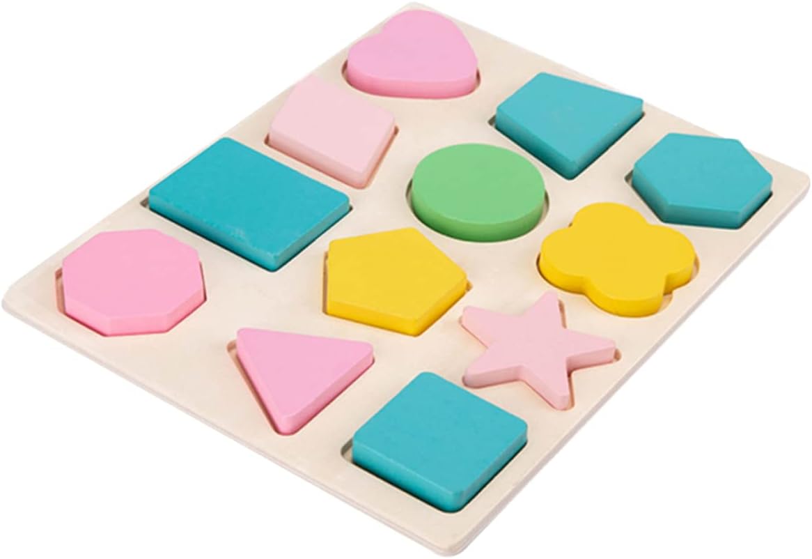Wooden Puzzles 3 Sets Building Block Puzzle Educational Building Blocks Wooden Wood Block Puzzle Preschool Puzzles Puzzle Board Matching Game Puzzle Boards Wooden Puzzle
