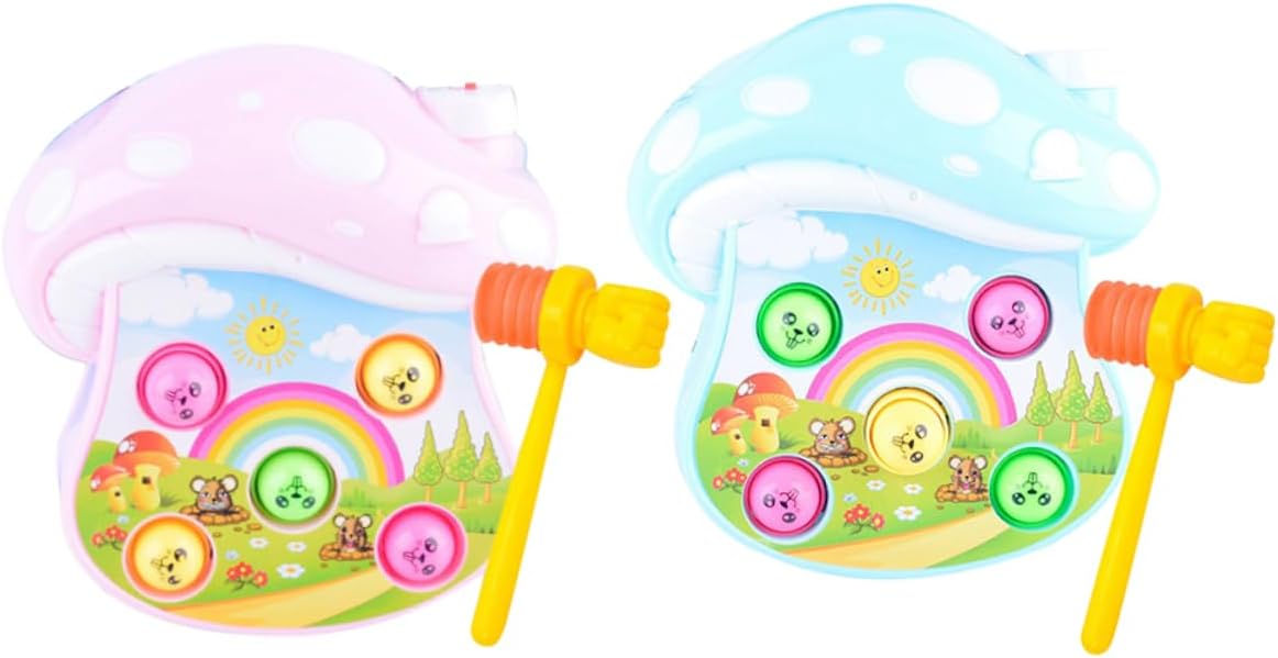 2pcs Childrens Toys Mushroom Toy Kids Educational Toys Kids Toy Kids Playings Kids Playing Toys Baby Blue with Music Educational Toys
