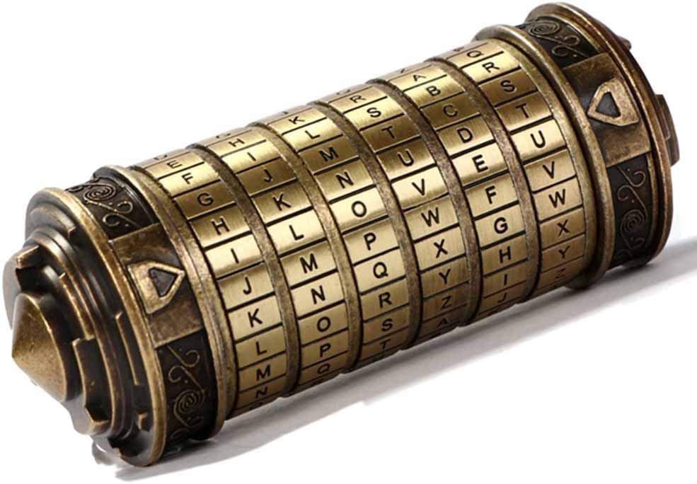 Cryptex Da Vinci Code Mini Cryptex Lock Puzzle Boxes with Hidden Compar ents Anniversary Valentine's Day Romantic Birthday Gifts for Her Gifts for Girlfriend Box for Men