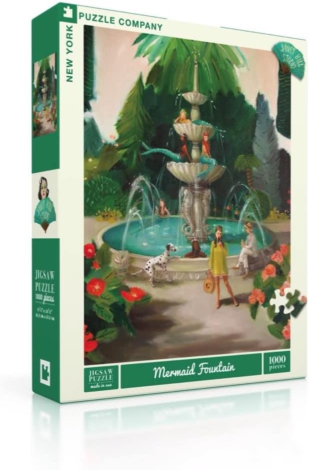 Janet Hill Mermaid Fountain - 1000 Piece Jigsaw Puzzle