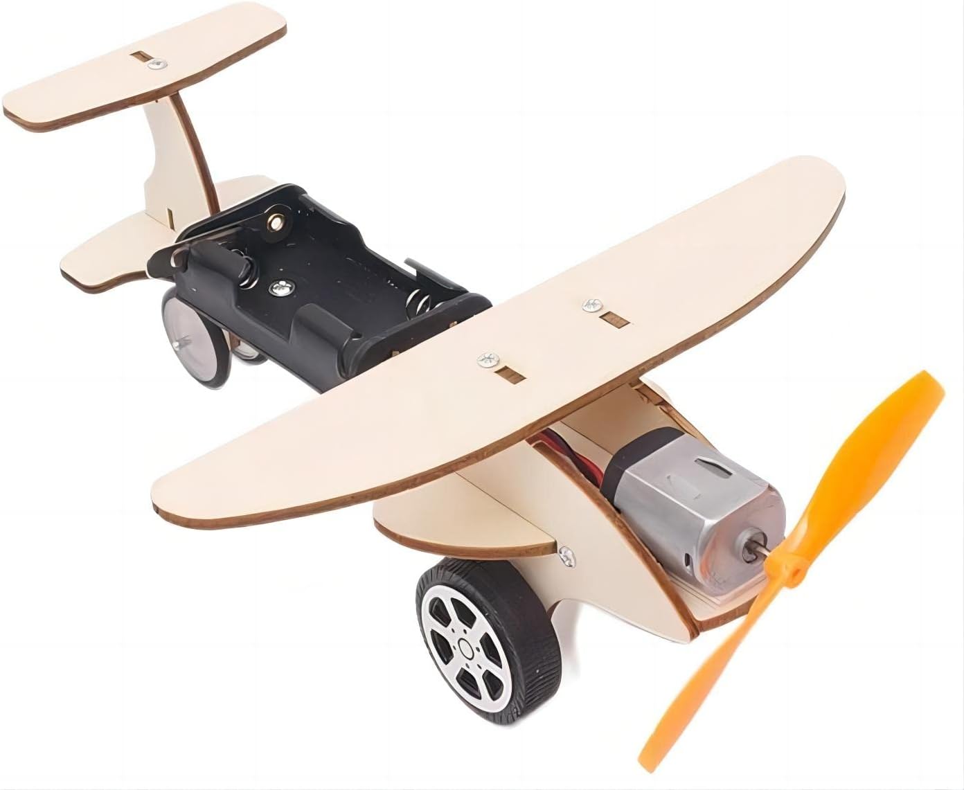 DIY 3D Puzzles Wooden Scientific Model Kit, 5 Pack Model Kit, Science Educational Plane Crafts Kit