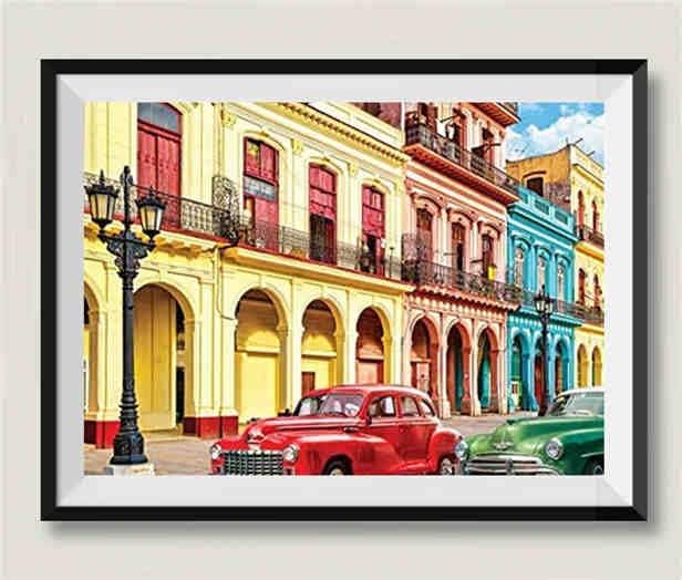 Red and Green Cars, 3000 Piece Wooden Puzzle, Jigsaw Puzzles Toy Game, Wooden Puzzles for Adults