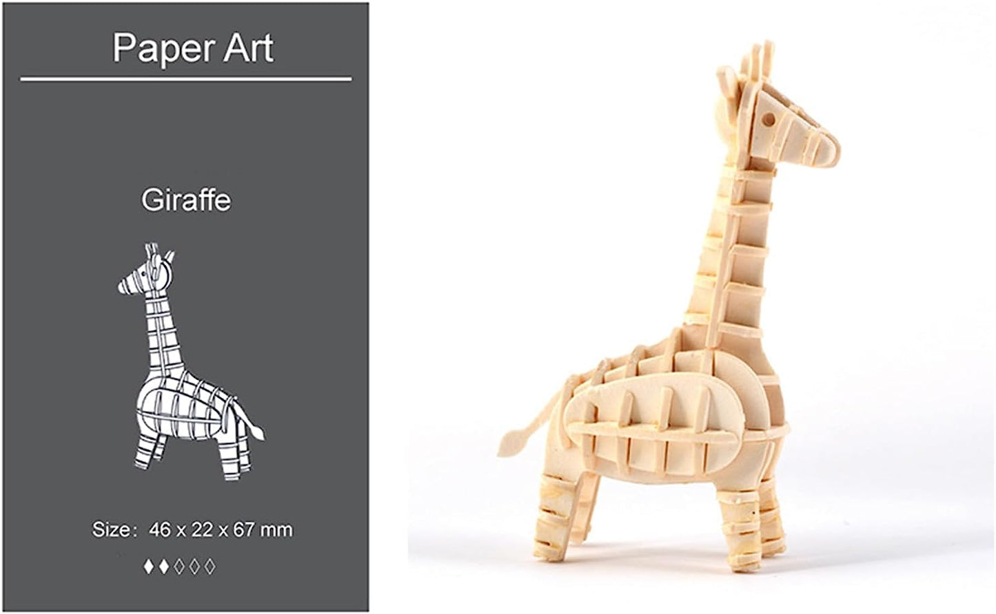 3D Wooden Puzzles - Animal Toy - Desk Decor/DIY Hobbies/Gifts for Teens&Kid - Gift for Boys Girls Adults When Mother's Day/Birthday/Valentine's Day(Four-Piece Set)