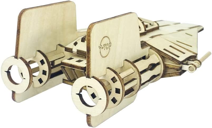 Interstellar Battleship Wooden Models, Three-Dimensional Wooden Puzzles, Handmade DIY Puzzle Toys, Children's Gifts