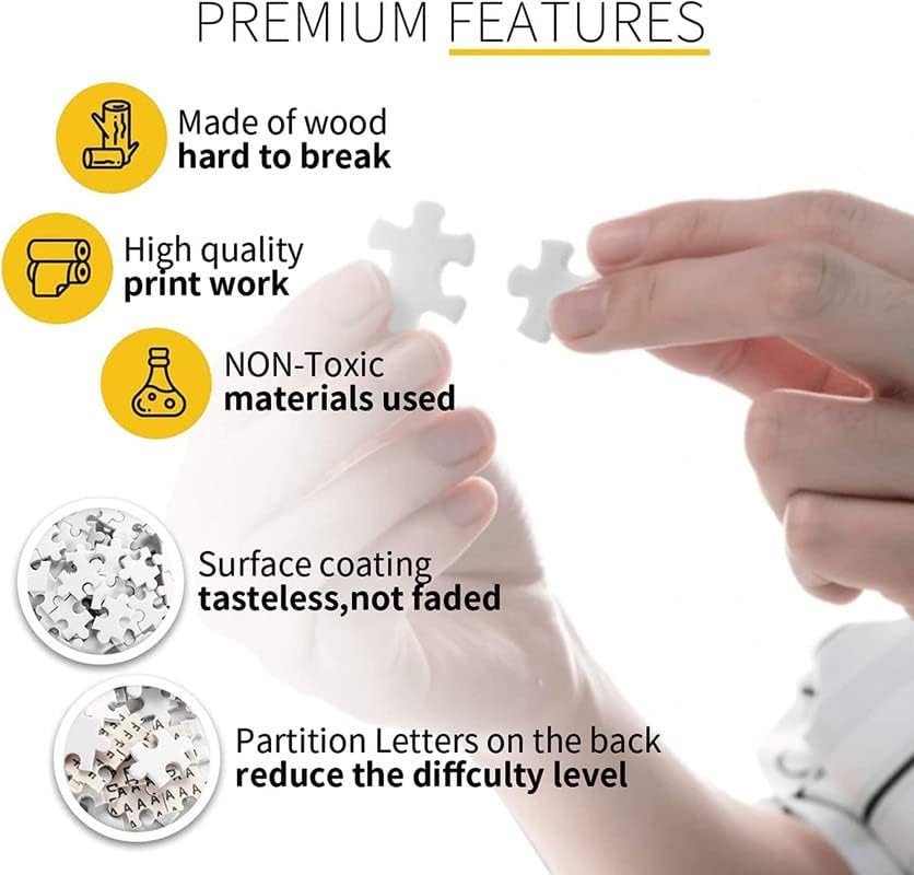 Jigsaw Puzzle Fairy Tale Mushroom Puzzle 1000 Pieces Jigsaw Puzzles for Adults Children - Exercise Patience Puzzle Game - Education Intellectual Puzzle Game Toys Gift