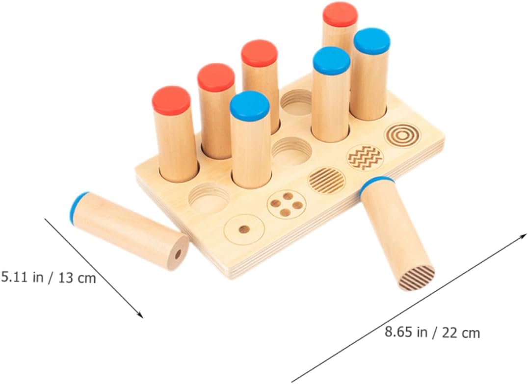 1 Set Baby Music Toy Wooden Toys for Babies Educational Baby Toys Sound Tube Toy Educational Plaything Kids Learning Toy Teaching Aids Speaker Pipe Baby Wooden Jar Boxed Wood