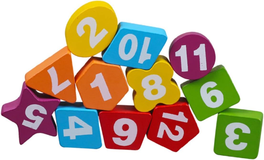 Toddlers Toys Kids Educational Toys Childrens Toys Colorful Wooden Clock Early Learning Educational Toy Clock Time 1-12 Numbers Toy Clock Bamboo Wooden Clock Puzzle Blue Puzzle Toy