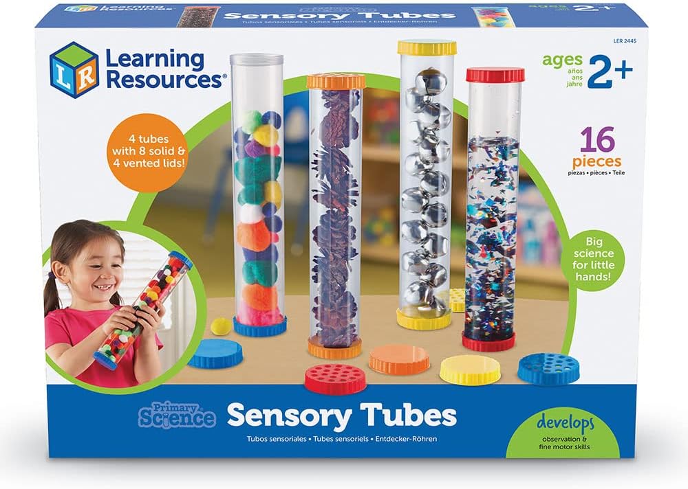 Learning Resources Primary Science Sensory Tubes - Set of 4 Tubes & STEM Explorers - Magnet Movers, Develops Critical Thinking Skills, STEM Certified Toys, Educational Preschool Toys, 39 Pieces