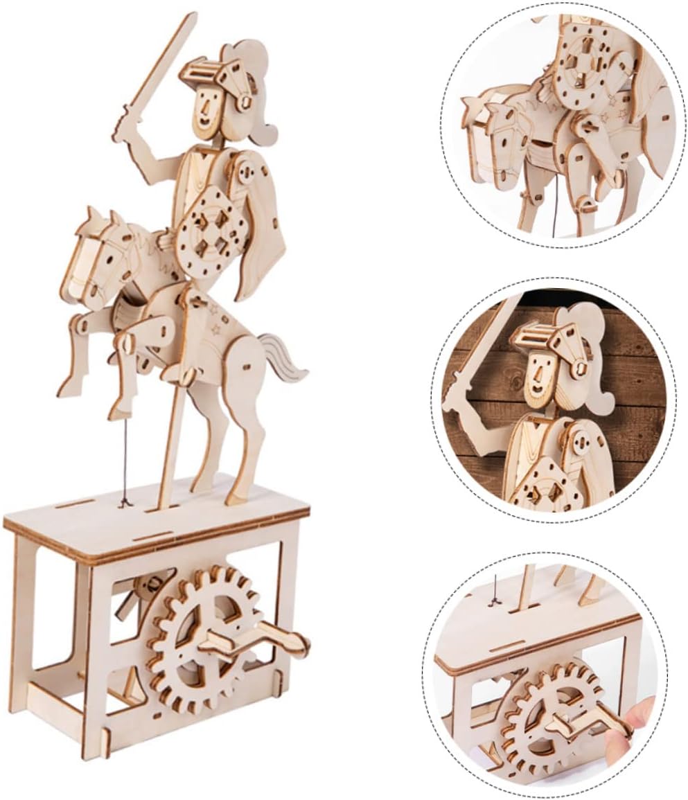 Shop Wooden Puzzle- Preschool Home for Wood Gift Early Gear Decorative Handmade Desktop Khaki Collectible Mechanical Adornment Learning Game D