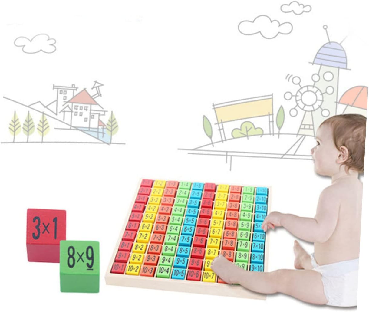 Wooden Toys Poppets for Kids Educational Toys Kids Educational Toys Sudoku Board for Kids Child Sudoku Wooden Wooden Kids Educational Toy 2 Set Wood Toys