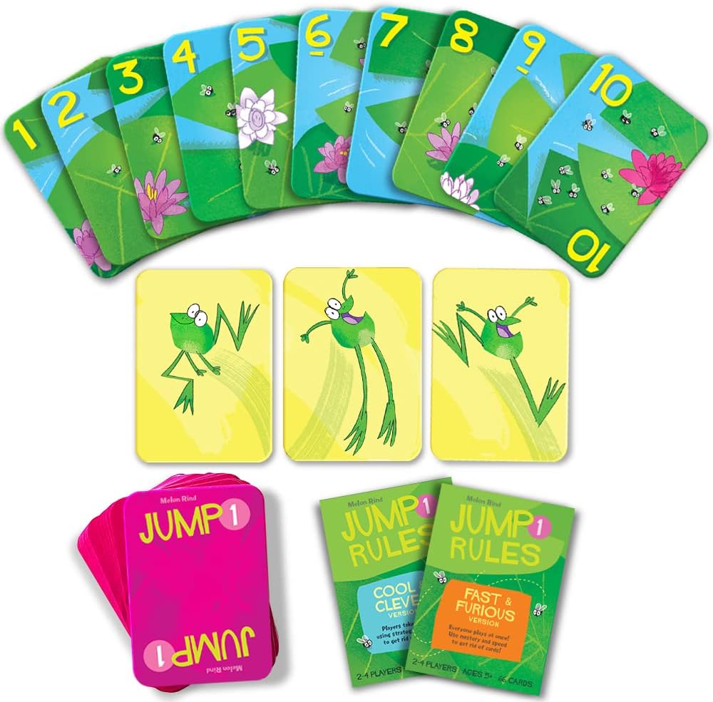 Jump 1 Game - Adding and Subtracting by 1, Math Game for Kids (Ages 5 and up)