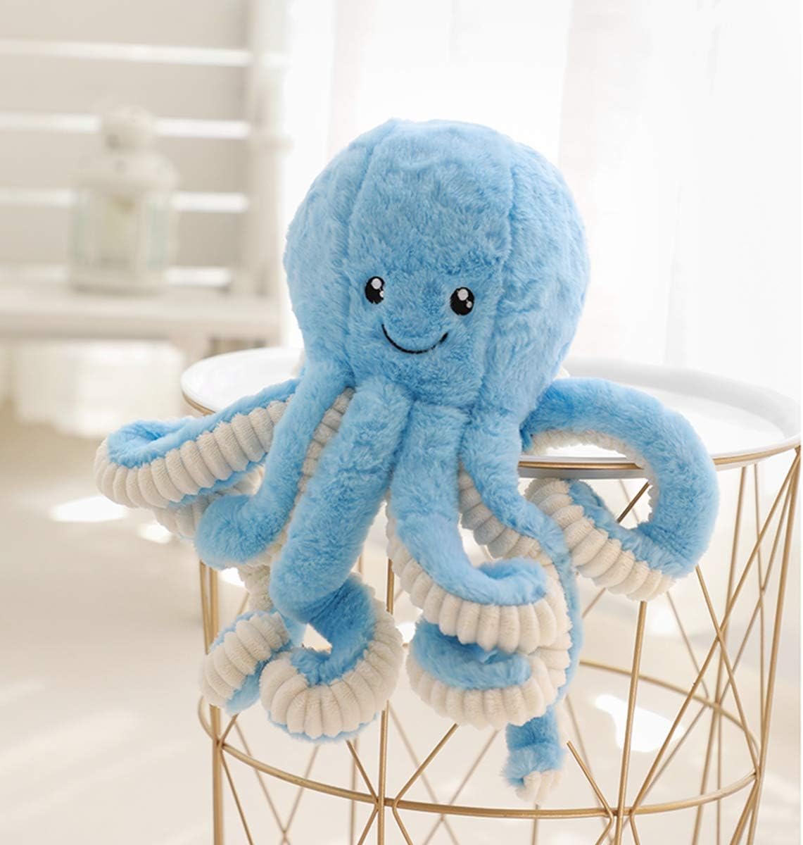 Cute Cartoon Octopus Stuffed Animals Octopus Plush Doll Toys Octopus Plushies Toys Gift Sea Stuffed Toys for Kids and Lovers Home Decor (Blue, 23.6-Inch)