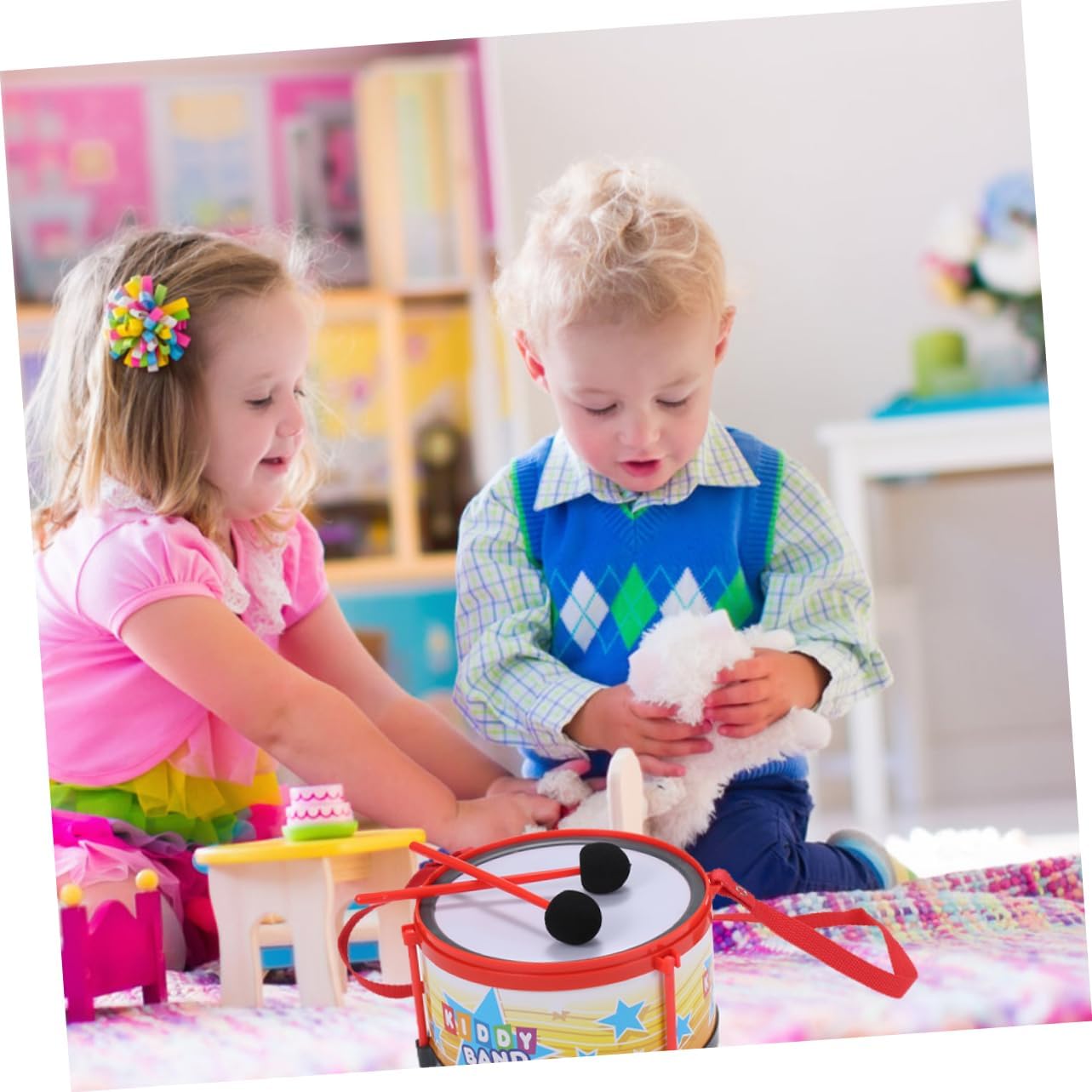 1 Set Snare Drum Children Hand Drum Chinese New Year Instrument Drum Set for Kids Ages 9-12 Kids Educational Toys Kids Playset Toddler Music Toys Abs Snare Drum Childs Drum Set