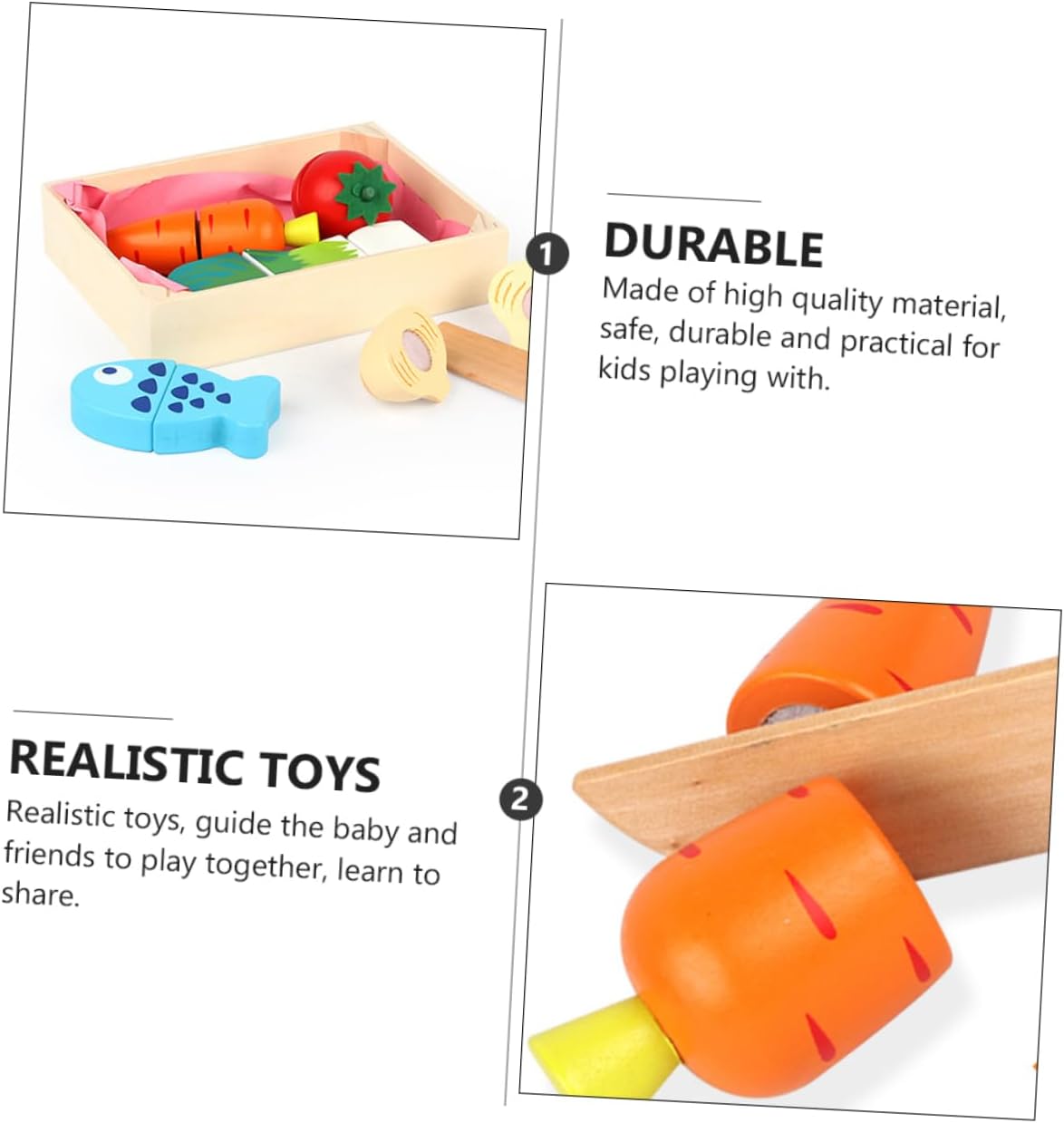1 Set Play House Toy Snacks for Kids Wooden Toys Kids Educational Toys Educational Plaything Kitchen Meal Toy Children's Wooden Toy Child Tableware Dessert Kidcraft Playset