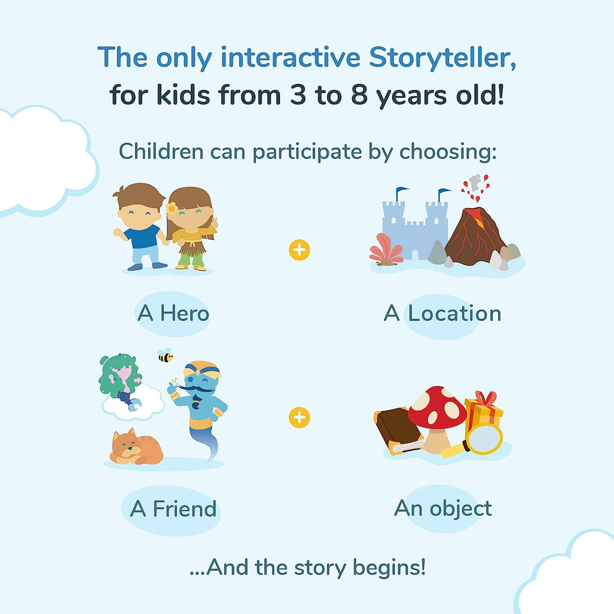 My ous Storyteller - Children Craft Their own Audio Stories - Screen-Free Educational Toy - Kids Toys - Multilingual
