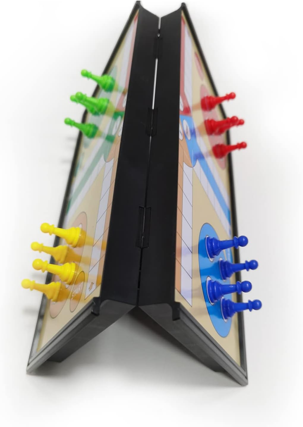 Portable Magnetic Ludo d Games Folg Flight Game Flying Chess Entertainment Educational Gift for Children Students Adults Family me Scol Travel