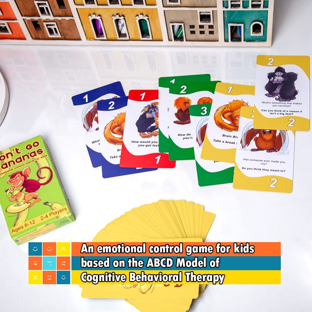 Don't Go Bananas - A CBT Therapy Game for Kids to Work on Controlling Strong Emotions - Therapy Games Kids, Therapy Toys, Social Skills Games for Kids