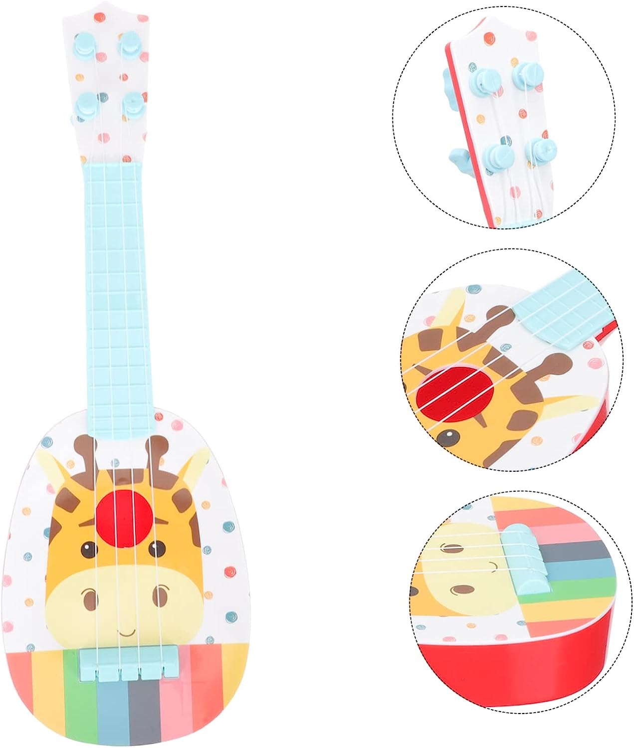 2pcs Ukulele Toy Mini Guitar Musical Toys Kids' Musical Instruments Children Ukulele Toy Mini Musical Toy Kids Musical Instrument Plastic Ukulele Plaything Plastic Instrument Hippo