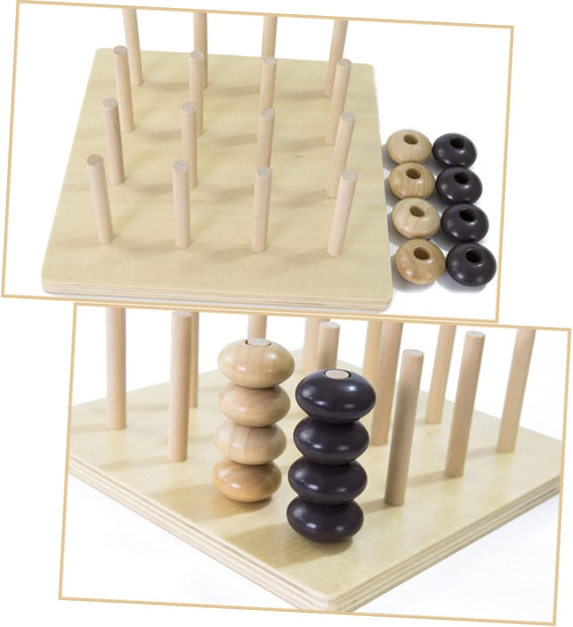 1 Set Wooden Board Game for Travel Chess Board Game Sets Wooden Strategy Game Desktop Kids Travel Kids Checkers Kids Educational Interactive Game Child