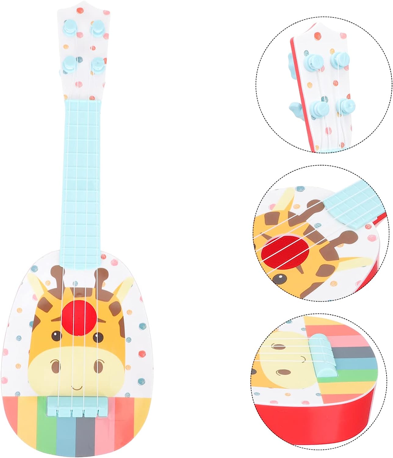 4pcs Ukulele Toy Kidcraft Playset Mini Toys Mini Guitar Mini Musical Toy Hippopotamus Toy Mini Guitar Plaything Beginner Instrument Mini Ukulele Kids Guitar Toy Music Model Baby