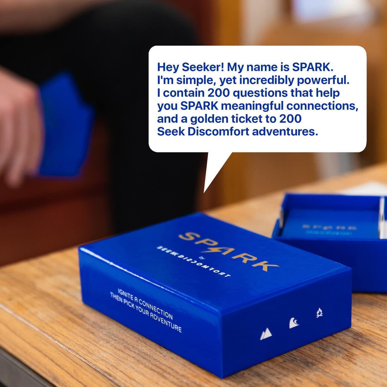 Spark Card Game - Fun Adult Card Games Family Games for Game Night Table Topics Conversation Cards Conversation Starters Get to Know You Games Adventure Challenge Table Talk Questions