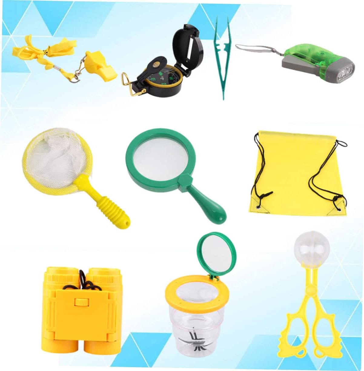 10pcs Kids Camping Set Kids Suit Play Set Outdoor Educational Toy Outdoor Adventure Set Kids Children Outdoor Kit Wilderness Observation Observing Kit for Children