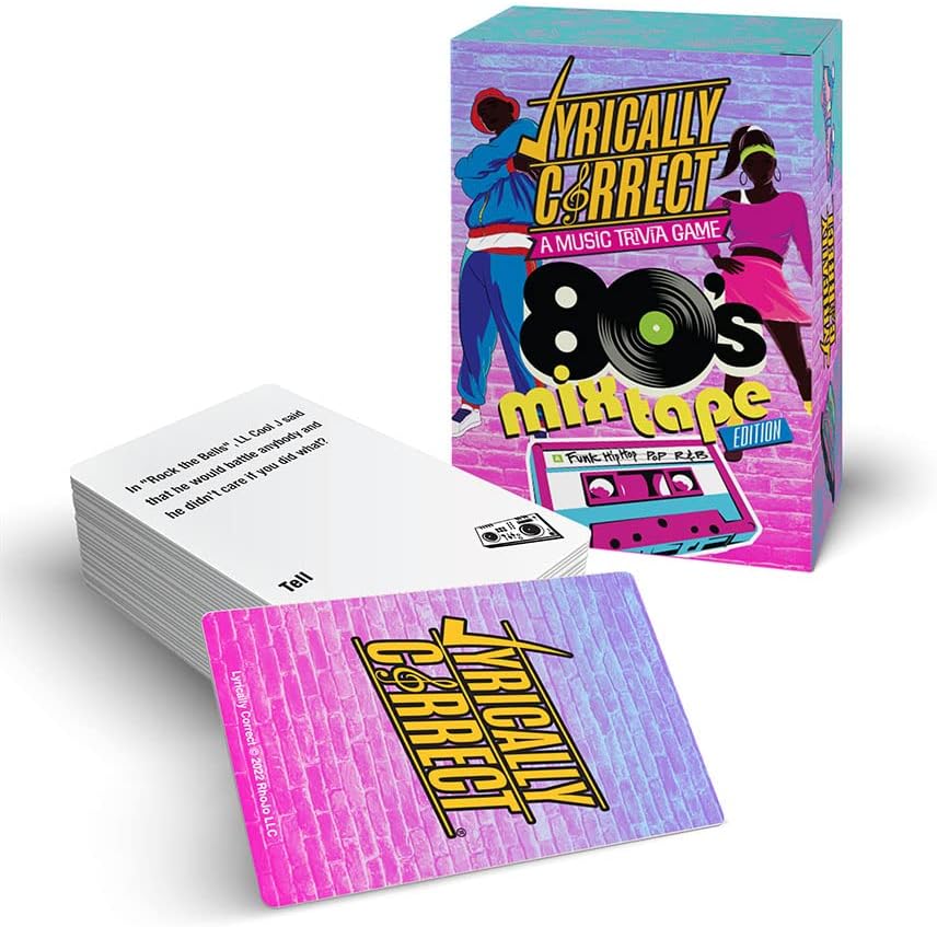 80'S Mixtape Hip Hop, R & B, Funk and Pop Music Trivia Card Game |Multi-Generational Family Gatherings, Adult Game Night and Fun Trivia