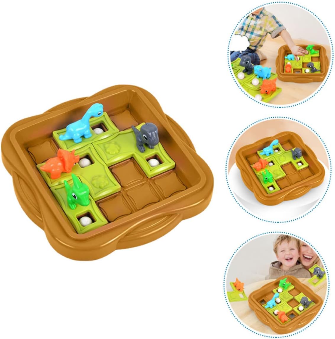 1 Set Dinosaur Game Boy Gifts Wooden Chess Board Boys Toys Kids Brain Training Toy Brain Teaser Puzzle Wooden Maze Game Funny Ball Drop Toy Logic Maze Toy Game Plaything