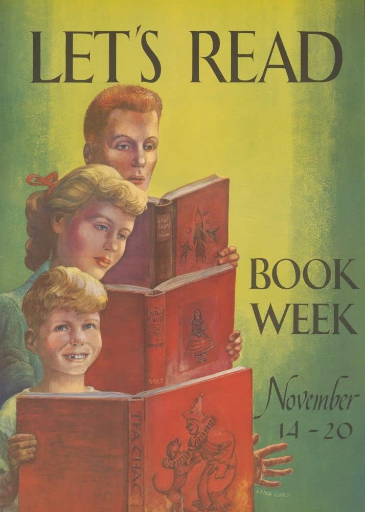 1000 Piece Jigsaw Puzzle | 1959 | Let’s Read, Book Week, Nov. 14-20 | Lynd Ward