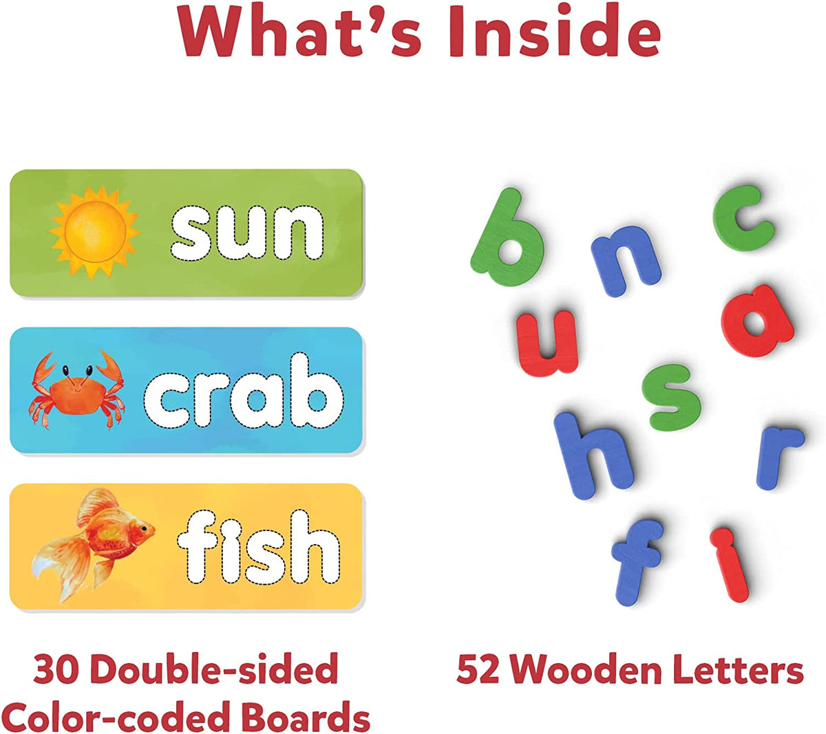 Ready to Spell - Educational Toy for Preschoolers, Stage-Based Learning to Improve Vocabulary & Spelling, Gifts for Ages 4 to 7