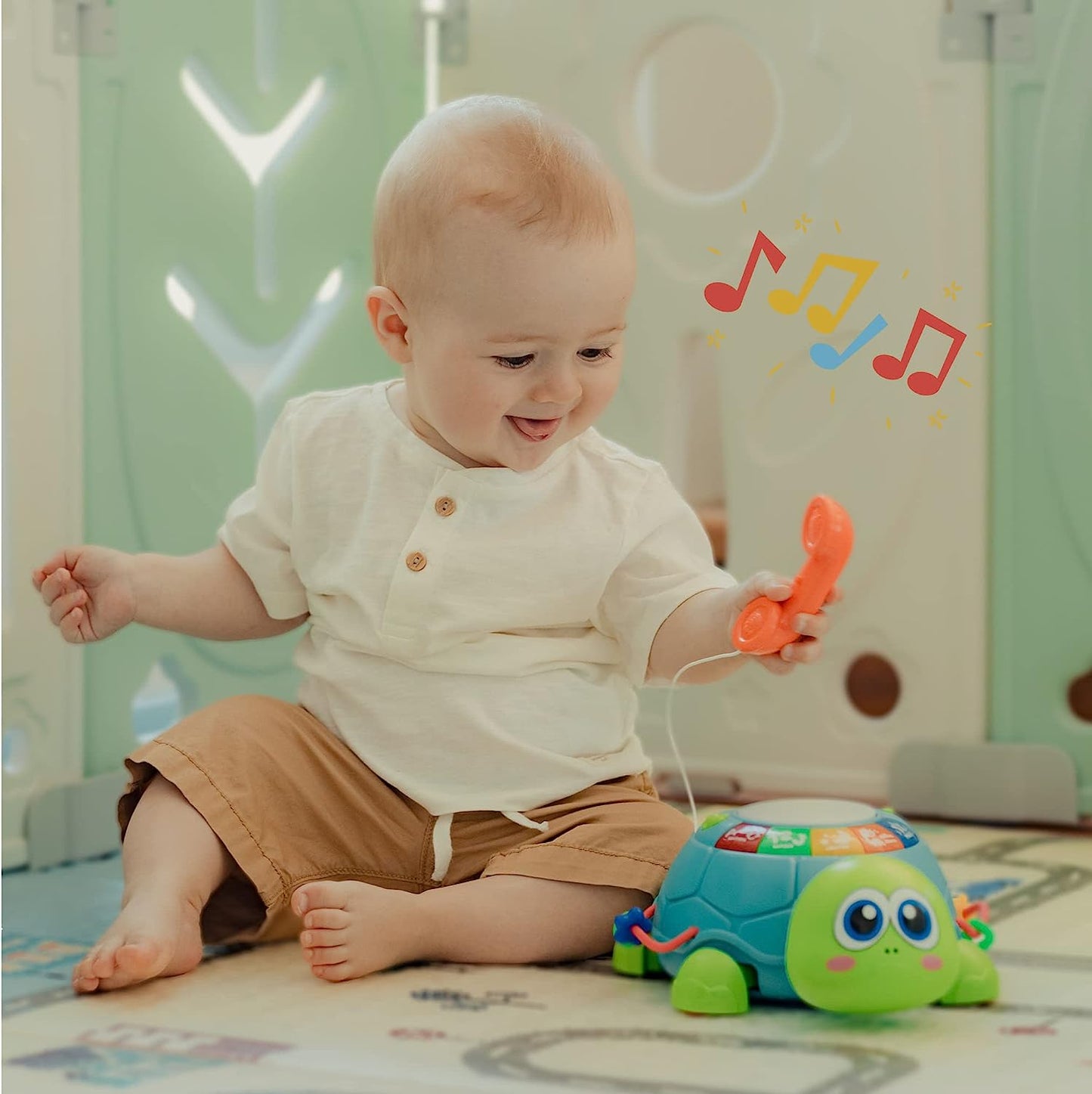Musical Turtle Infant Tummy time Toys, Infant Baby Toys, Crawling, Walking Toys for 1 Year Old Learning to Walk, Baby & Toddler Toys, Baby boy Baby Girl Gifts, Baby Musical Toys Interactive Baby Toys