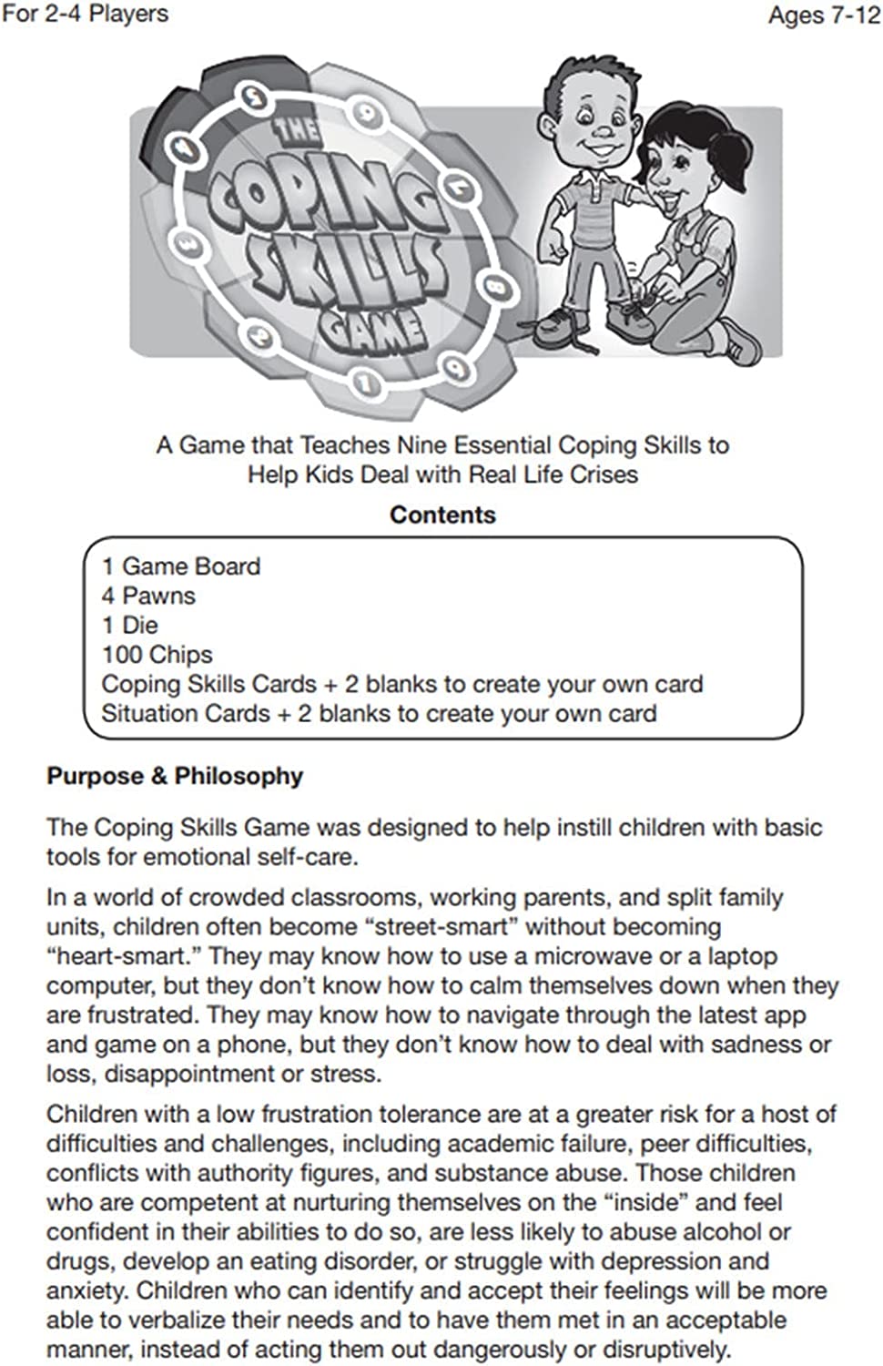The Coping Skills Game: Nine Essential Skills to Teach Kids How to Deal with Real-Life Problems