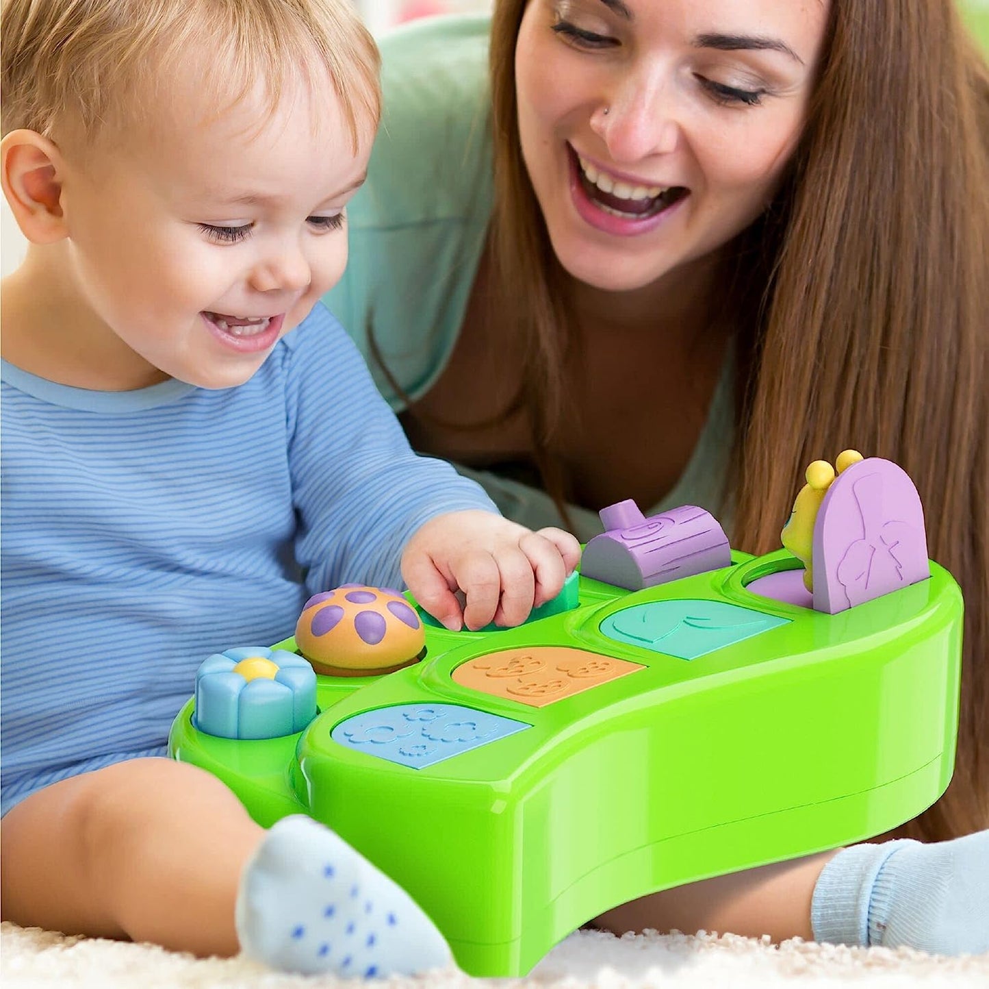 Pop Up Cause and Effect Toy - Toys for 9 Month Old +, Baby Toys, Early Developmental Toddler & Kids Gift - Toys for 1 Year Old Boy & Girl, Birthday, 12 Months to 1 2 3 Years