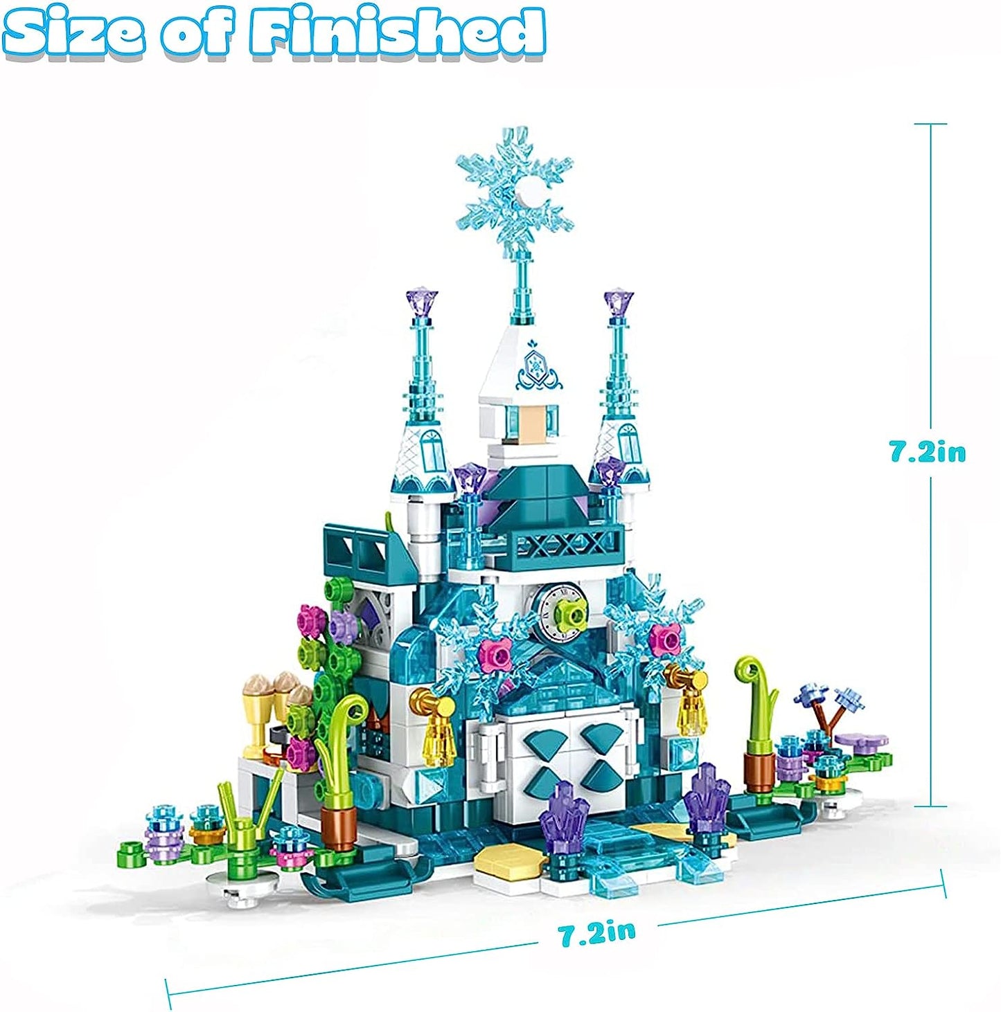 Building Toy Set Castle for Girls: 554 PCS Princess Castle Toys 12 in 1-25 Models for STEM Building Block Set for Kids Age 6-12 Educational Construction Toys Gifts for 6 7 8 9 10 Years Old