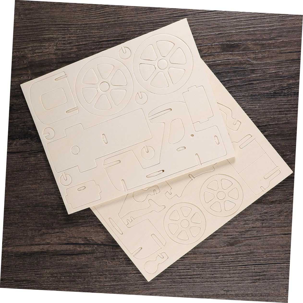 5pcs Kids Educational Toys Childrens Toys Kids Wooden Puzzles Wooden Puzzles Toys Intellectual Development DIY Puzzle Educational Puzzles 3D Manual Small Model Plane Toy 3D Puzzles