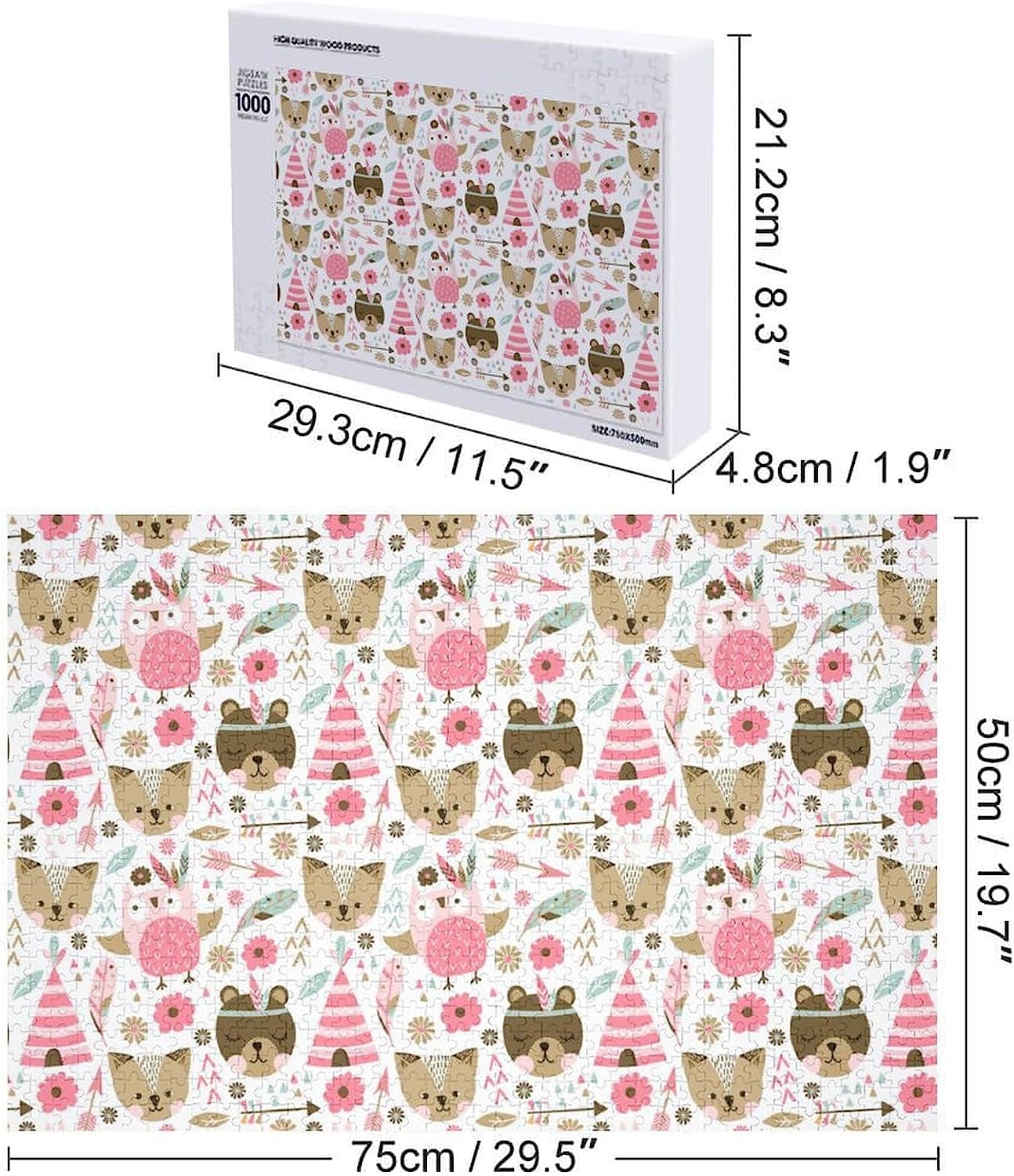 Cute Colorful Cats Puzzles for Adults Wooden Jigsaw Puzzle Funny Leisure Toy Gifts for Family Friends