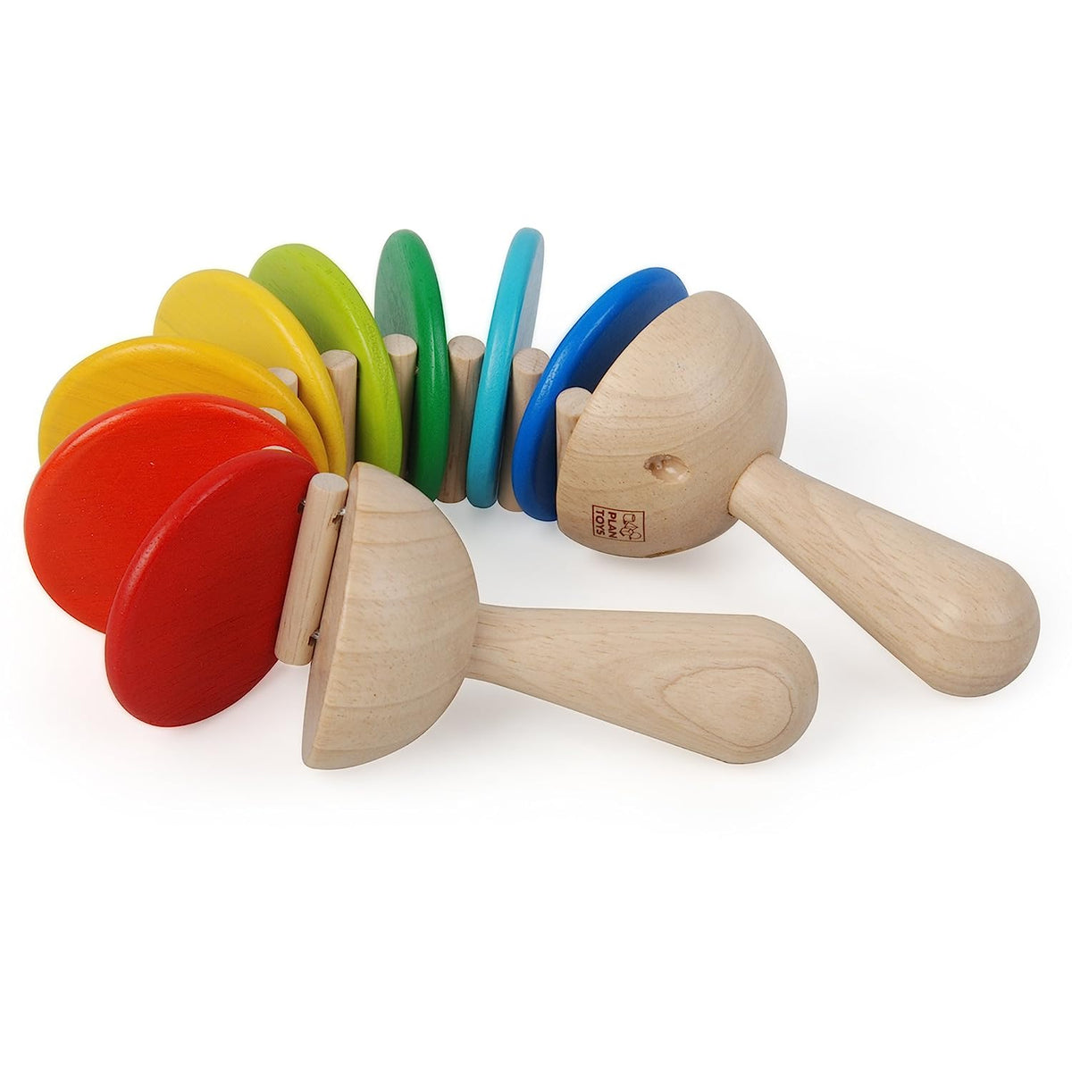 Wooden Clatter Toy Percussion Musical Instrument (6413) | Sustainably Made from Rubberwood and Non-Toxic Paints and Dyes