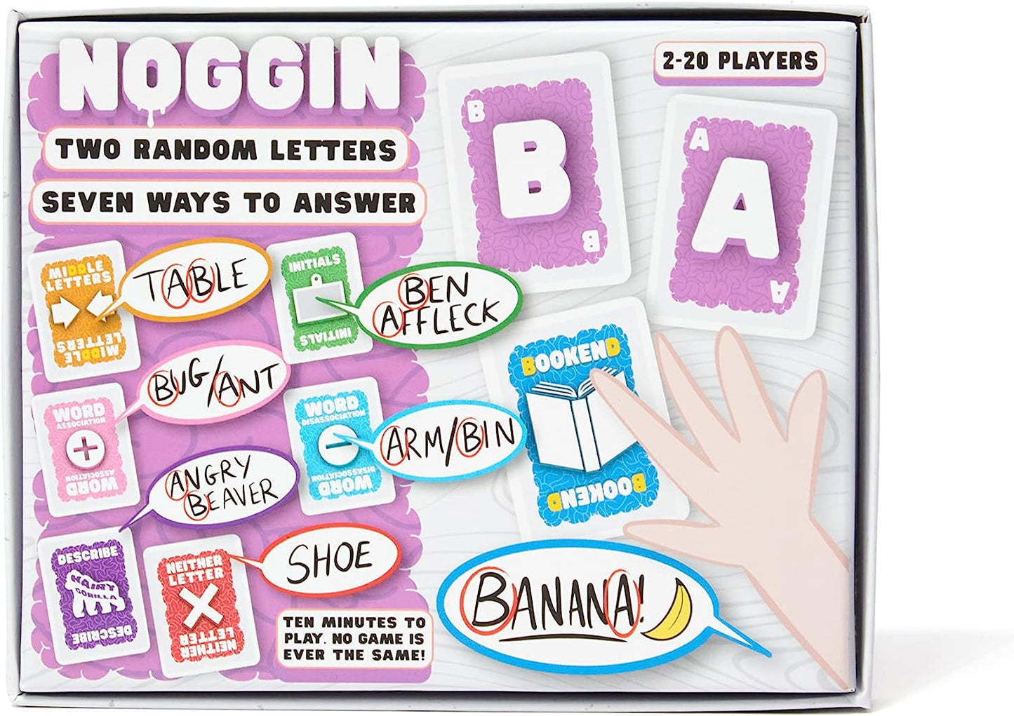 Noggin Party Game | Hilarious Fast-Thinking Word Game | Challenging & Addictive Strategy Card Game | Ages 10+ | 3+ Players | Average Playtime 10 Minutes | Made by , Multi Color (NG0921)