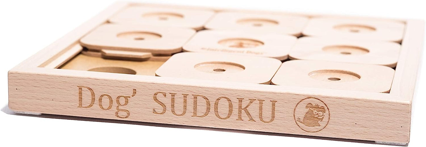 My Intelligent Dog Interactive Dog Toy Made of Wood Dog' Sudoku Expert, Small