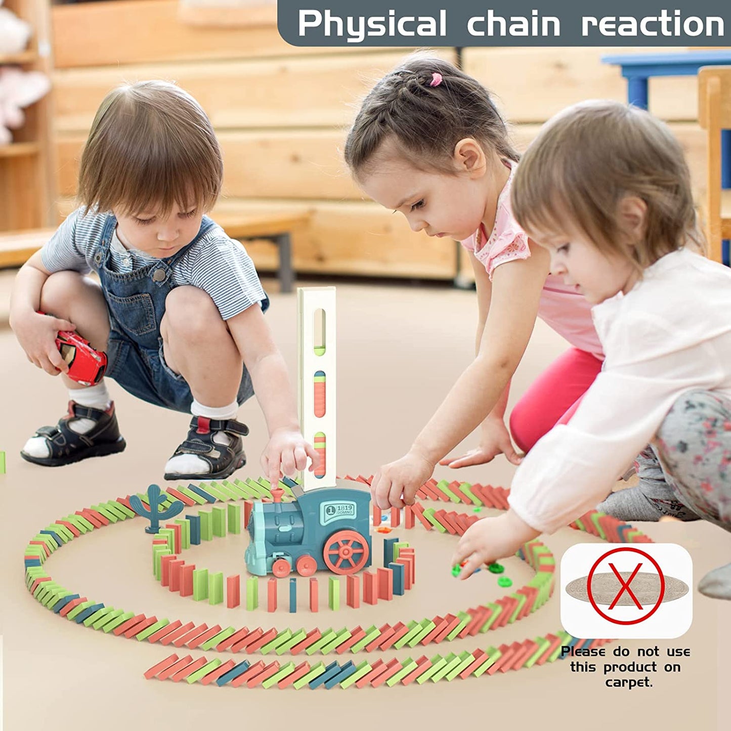 Kids Games Domino Train Toys: 180PCS Automatic Mexican Dominoes Stacking Creative Game 3+ Year Old - Stem Building Toy for Boys 4-6 - Summer Autism Birthday Gifts 5 6 Toddler Girls Ages 4-8
