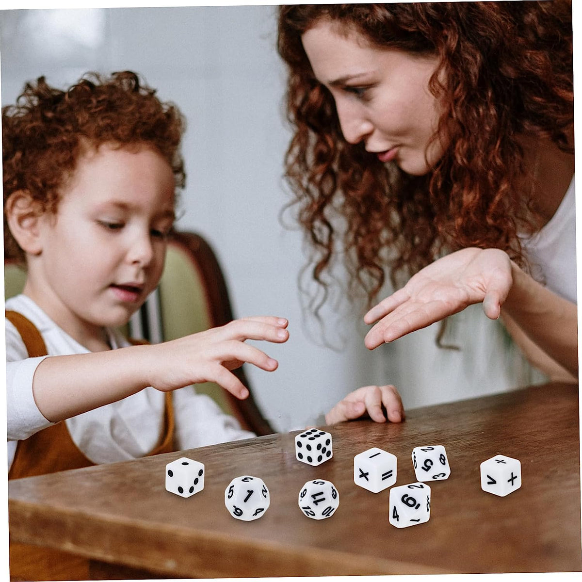 72 Pcs Teaching Dice Kids Mini Toys Boy Toy Bulk Toys for Kids 10 Sided Dice Time Dice RPG Dice Children Toy Funny Dice Toy Dice Game Props Small Dice White Student Acrylic Cosplay