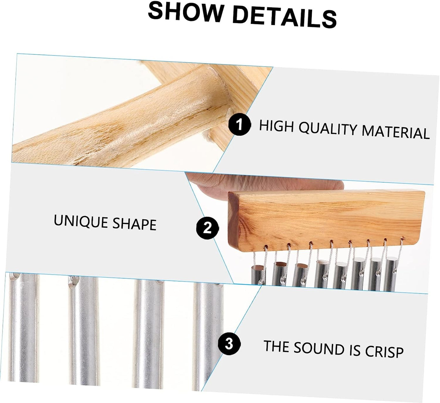 Music Equipment Wood Toys 2 Sets Percussion Wind Chime Musical Toy Windbell Music Toy Child Single Row Decorations Plastic Wooden Toys Kidcraft Playset