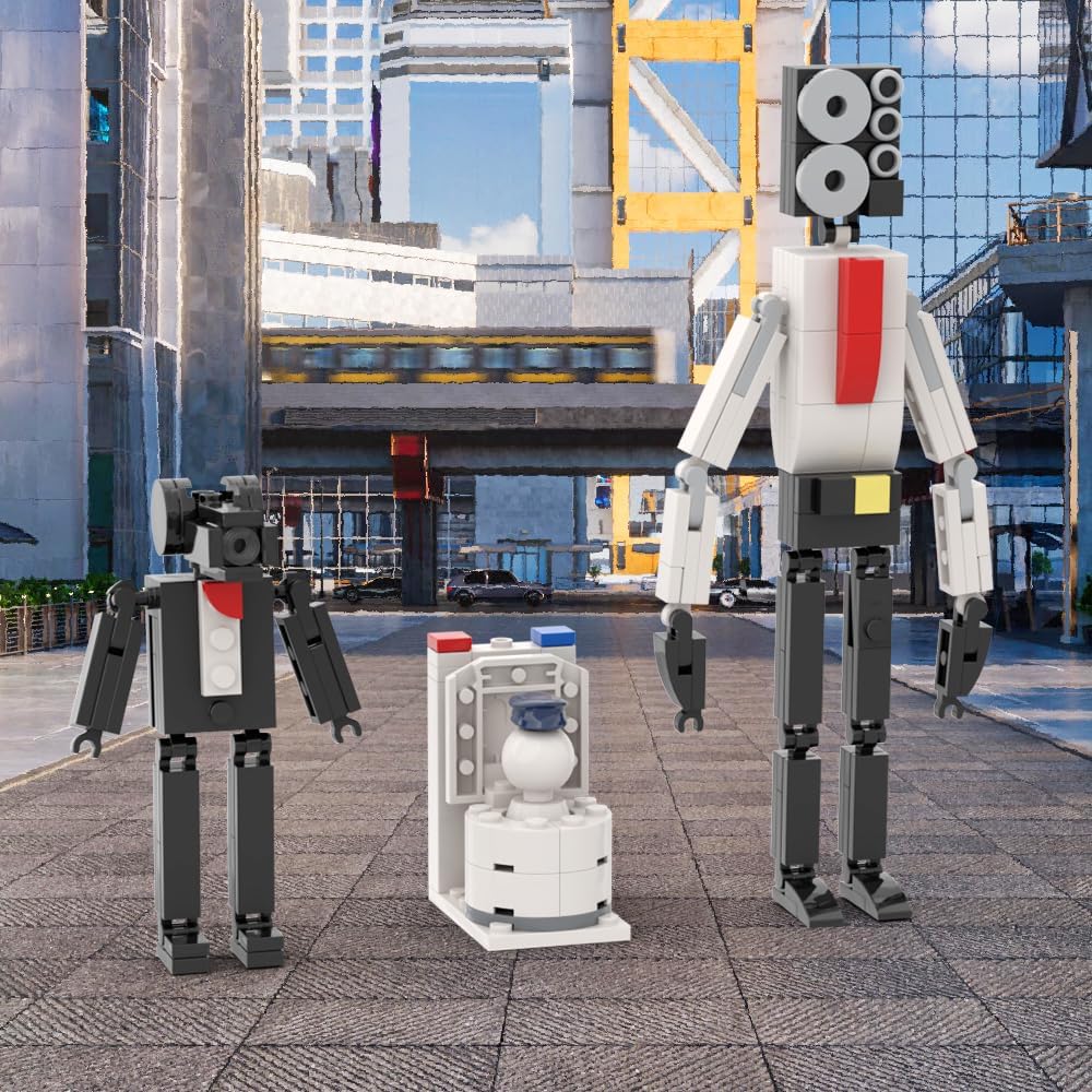 Skibidi Toilet Man Building Blocks Set, Play Toys Creative Toys Kids Toys Kids Gifts for Boys or Girls 6+ Years Old (172 Pieces)