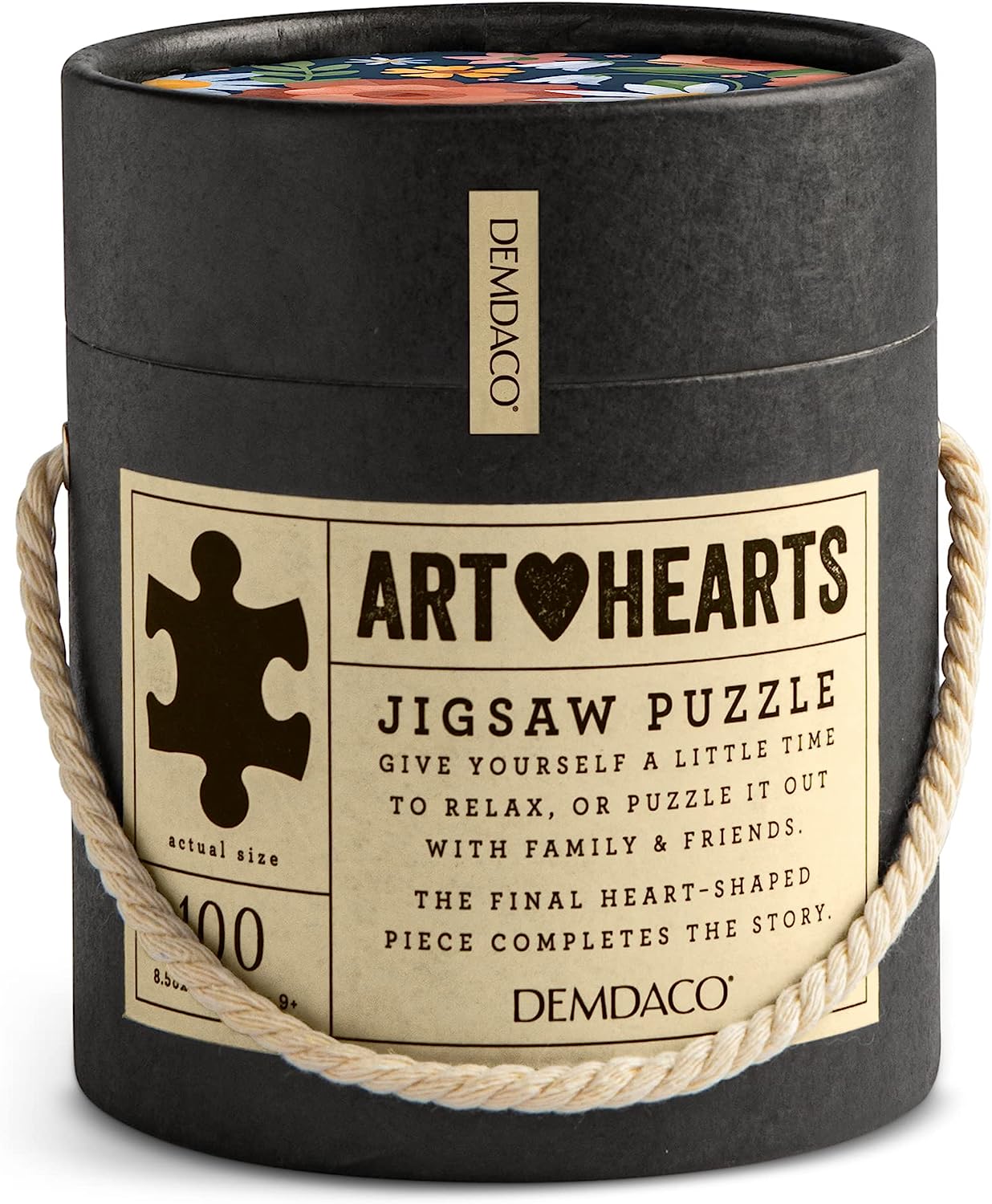 Grandma is Another Word for Love Floral Heart 10.5 x 8.5 Paperboard Puzzle 100 Piece