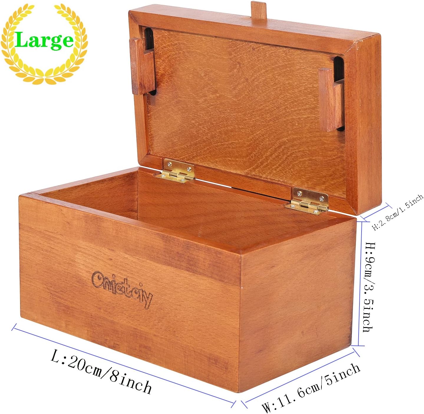 Big 32 Steps Wooden Secret Puzzle Box Toys Beech Wood Money Holder Handmade Storage Brain Teaser Unlocking Games Retro Compar ent Thinking Toy Mysterious Birthday Gift for Kids and Adults