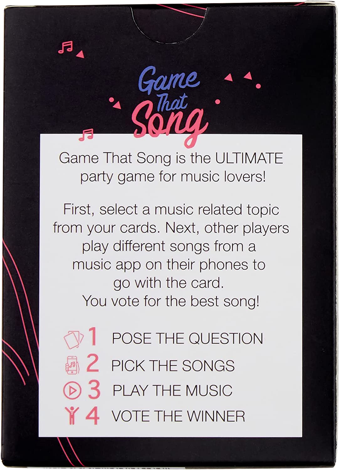 Music Card Game for Family, Adults, and Teens. Hilarious, Addictive, and Competitive Fun for Game Nights! Great for Groups!