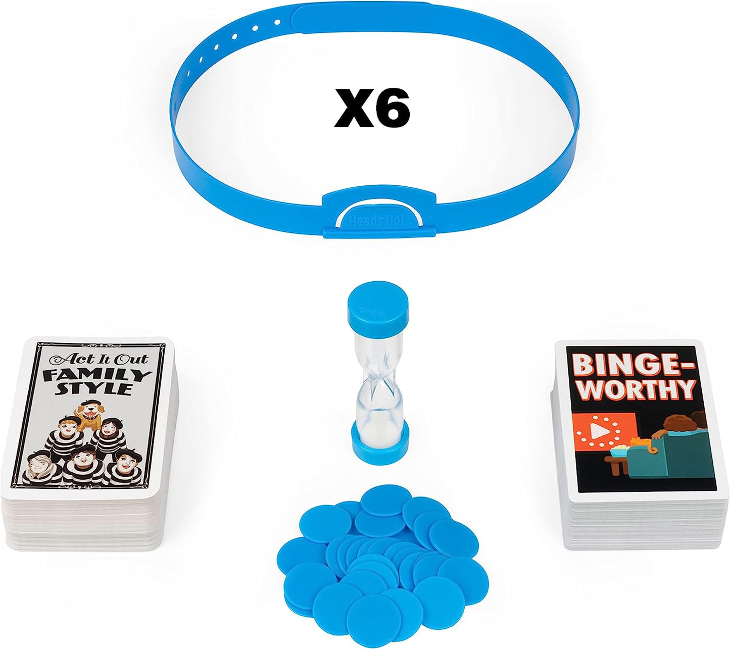 Head’s Up! Party Game 4th Edition, Word Guessing Board Game for Kids and Families, 6 players, Ages 8 and up