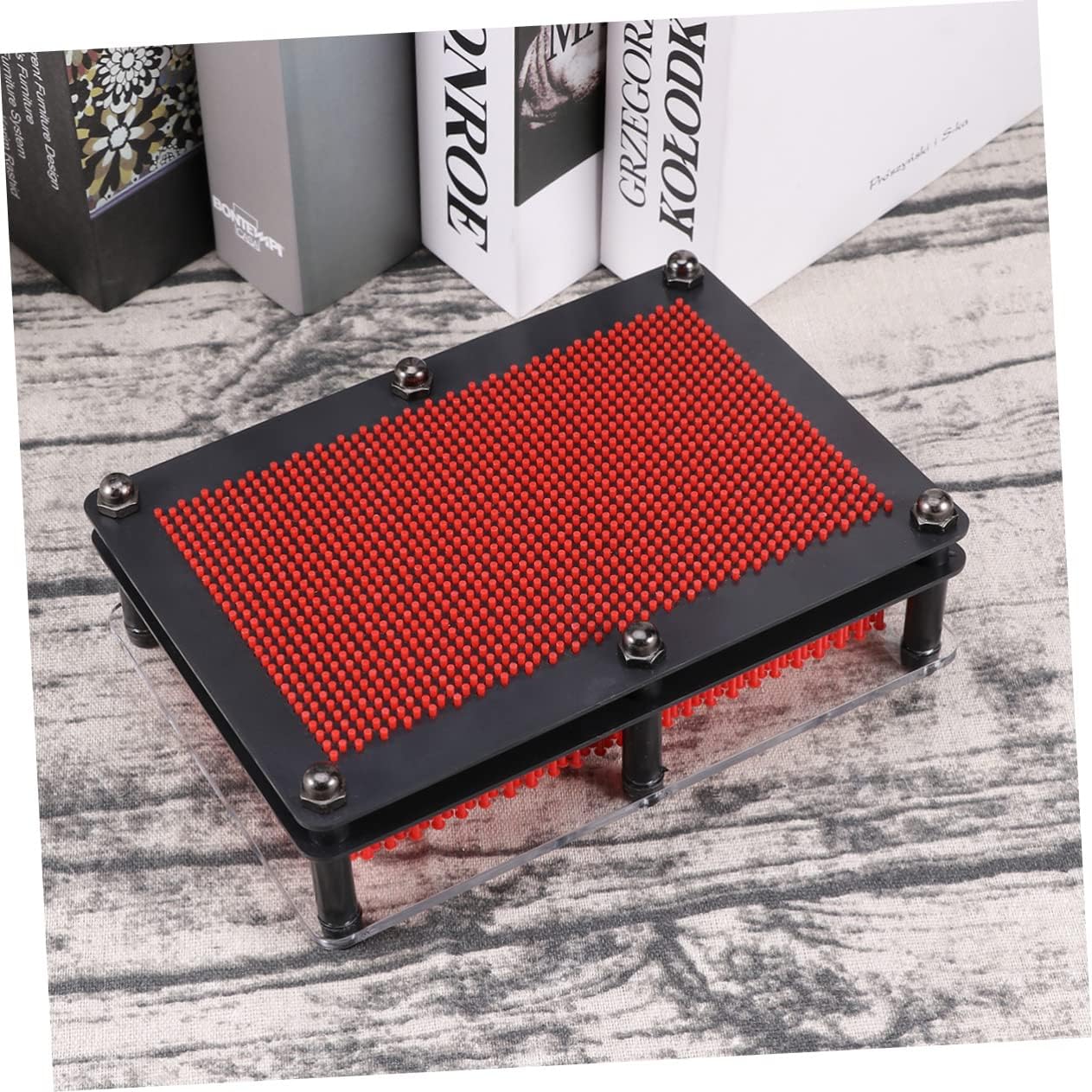 Kids Educational Toys Toy for Kids Hand Pin Art 3D Models for Kids Impression Hand Mold 3D Pin Art Impression Board Hand Model Drawing Board Stereo Needle Cloning Needle Red Child