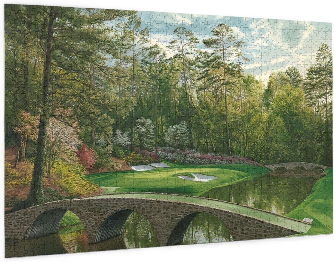 Masters Tournament Augusta National Golf Jigsaw Puzzle 1000 Pieces for Adults Floor Puzzles Educational Fun Games or Toys for Elders Children Family and Friends
